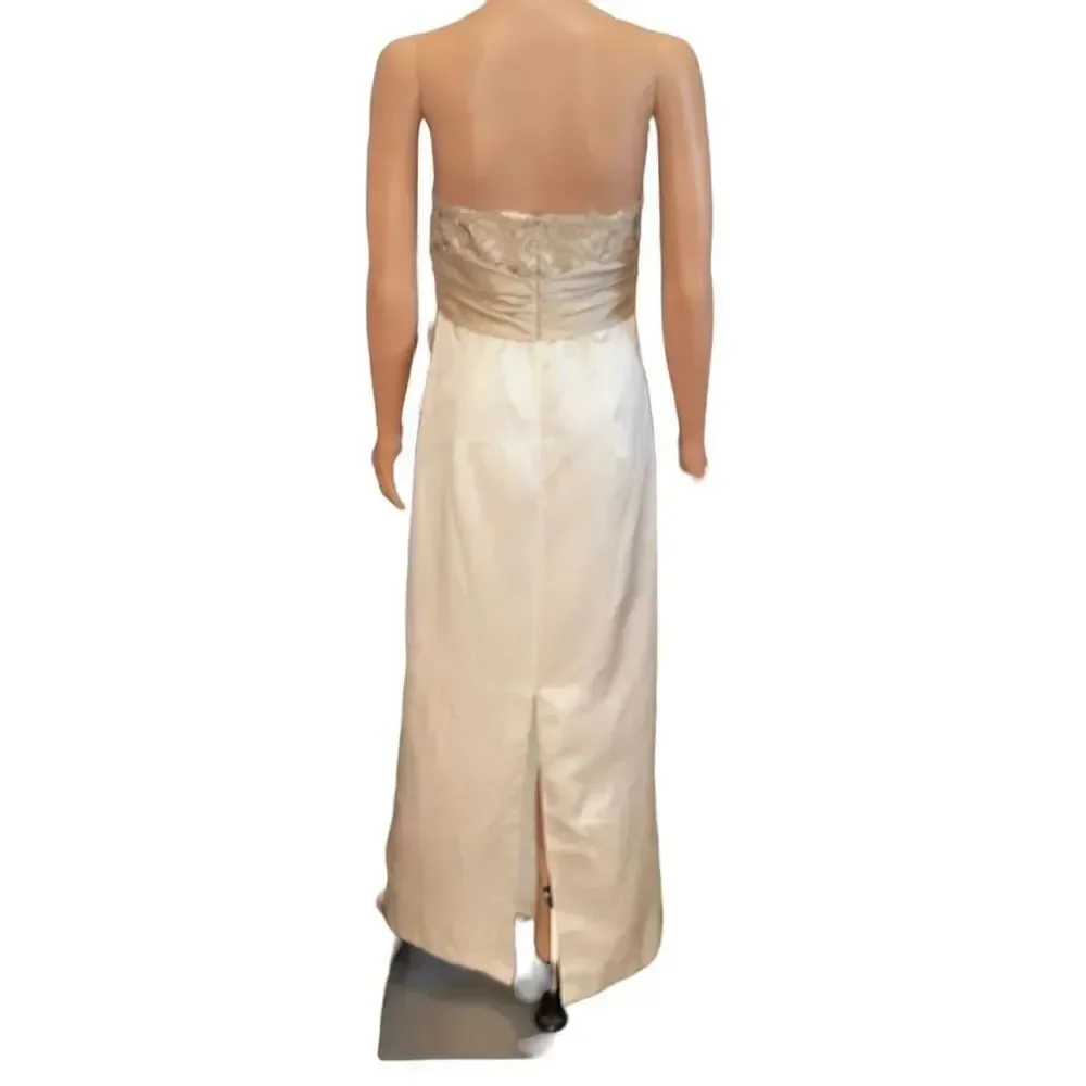 Nine 2 Nine Strapless Lace & Satin Long Gown Size 10 NWT